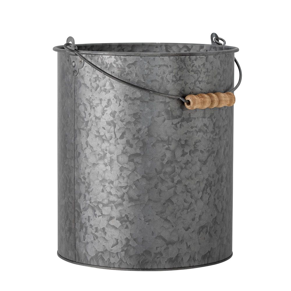 Flower pots - Dusan Bucket, Grey, Metal - BLOOMINGVILLE MULTIBRAND HOUSE