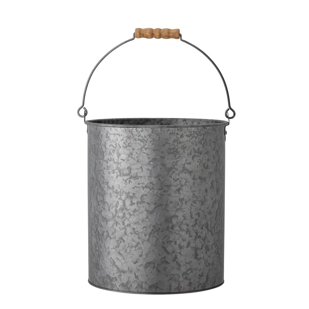 Flower pots - Dusan Bucket, Grey, Metal - BLOOMINGVILLE MULTIBRAND HOUSE