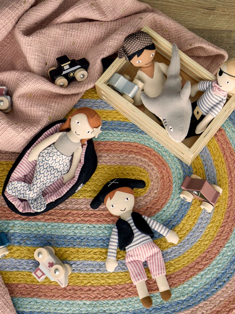 Jouets enfants - Mio Poupée, Blue, Coton Set of 3 - BLOOMINGVILLE MINI
