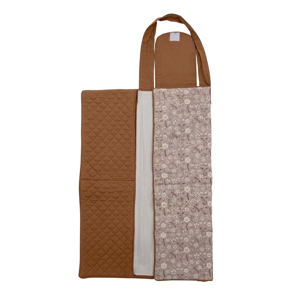 Accessoires pour puériculture - Thanne Matelas à langer, Marron, Coton - BLOOMINGVILLE MINI