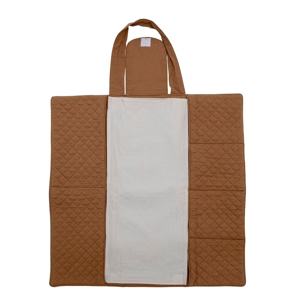 Accessoires pour puériculture - Thanne Matelas à langer, Marron, Coton - BLOOMINGVILLE MINI