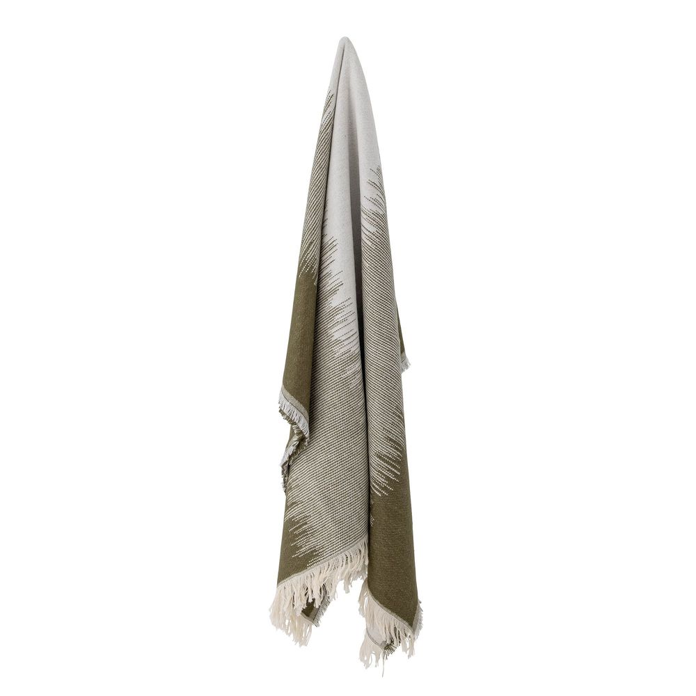 Throw blankets - Lucienne Throw, Green, Acrylic - BLOOMINGVILLE MULTIBRAND HOUSE