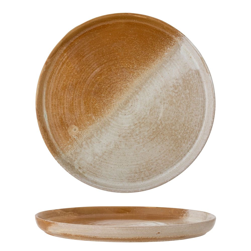 Kitchen utensils - Dahlia Serving Plate, Brown, Stoneware - CREATIVE COLLECTION