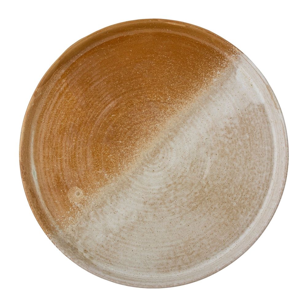 Kitchen utensils - Dahlia Serving Plate, Brown, Stoneware - CREATIVE COLLECTION