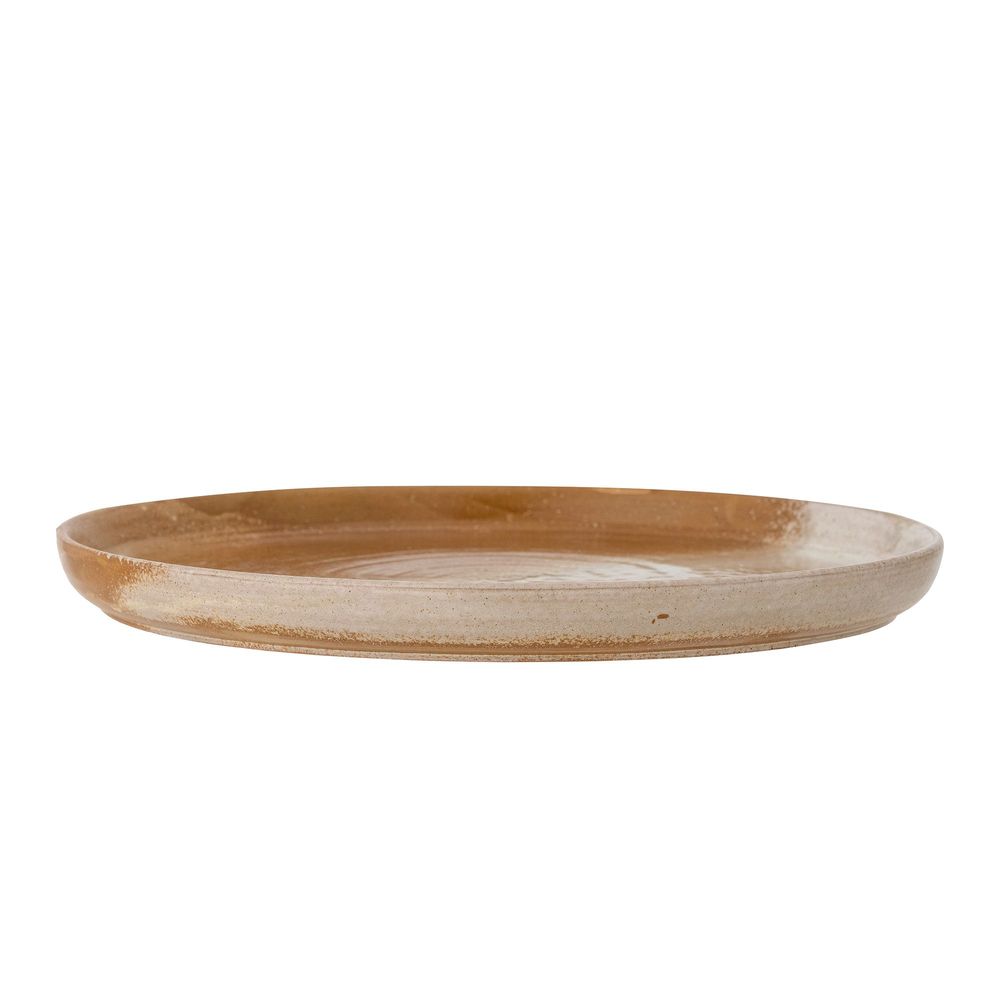 Kitchen utensils - Dahlia Serving Plate, Brown, Stoneware - CREATIVE COLLECTION