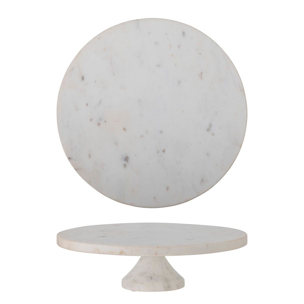 Plateaux - Fenya Plateau à gâteau, Blanc, Marbre - BLOOMINGVILLE MULTIBRAND HOUSE
