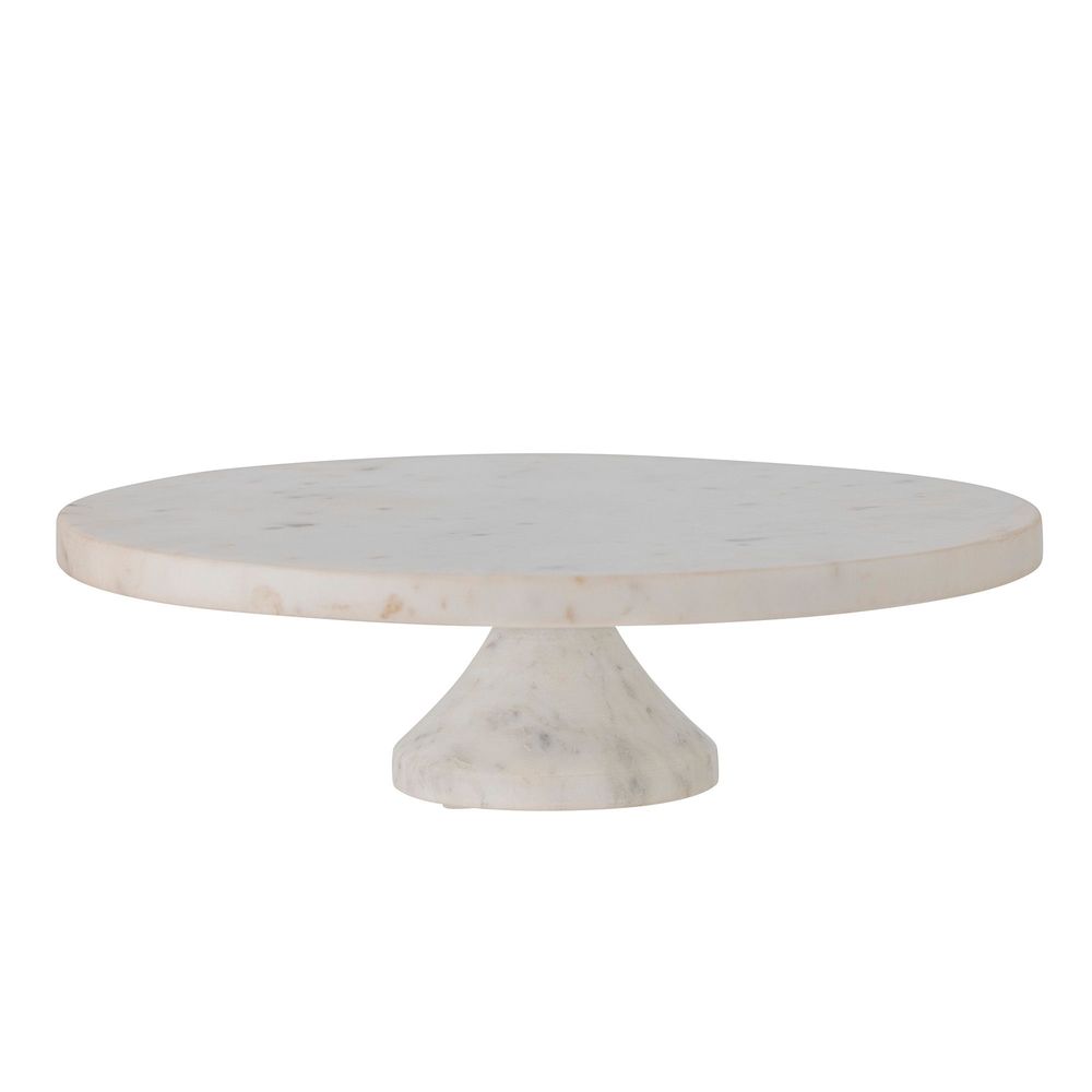 Plateaux - Fenya Plateau à gâteau, Blanc, Marbre - BLOOMINGVILLE MULTIBRAND HOUSE