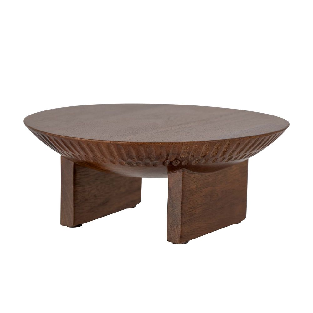 Trays - Miho Cake Tray, Brown, Mango - BLOOMINGVILLE MULTIBRAND HOUSE