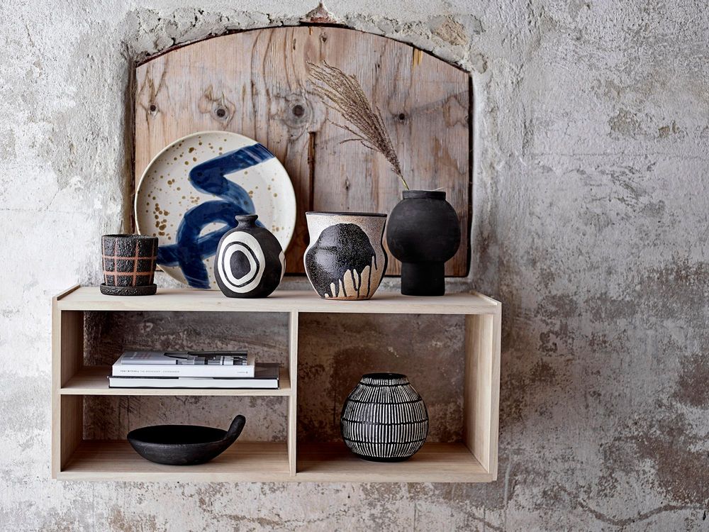 Pots de fleurs - Nala Pot de fleurs, Noir, Terre cuite - BLOOMINGVILLE MULTIBRAND HOUSE