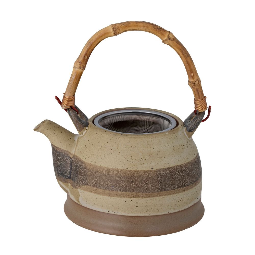 Kitchen utensils - Solange Teapot, Nature, Stoneware - BLOOMINGVILLE MULTIBRAND HOUSE