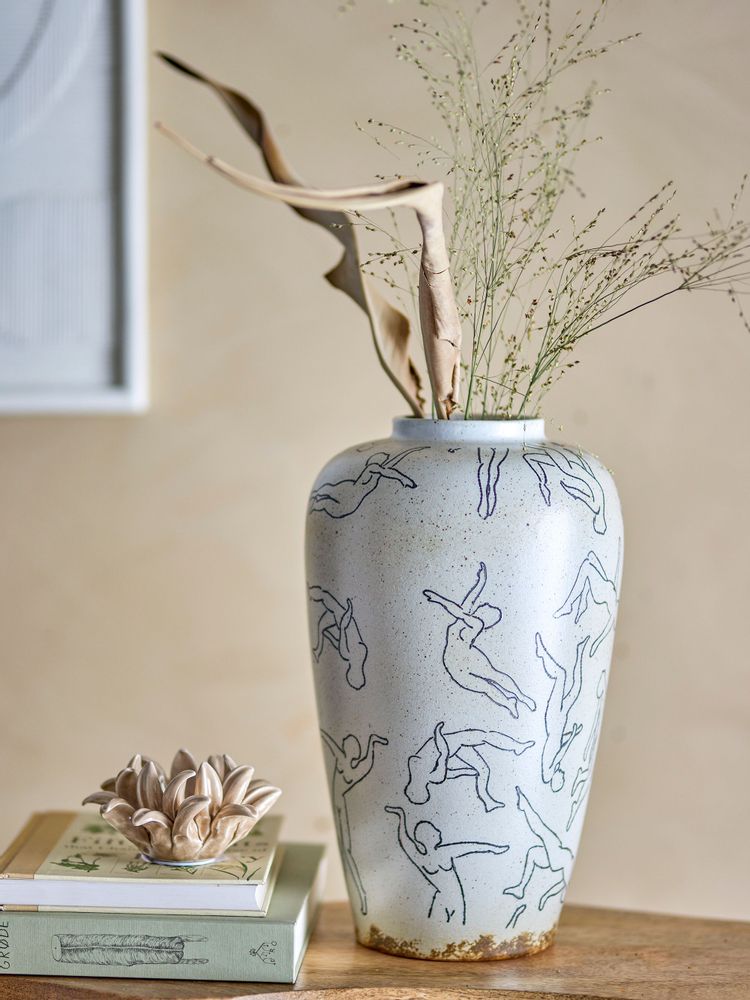 Vases - Adah Vase, Nature, Grès - BLOOMINGVILLE MULTIBRAND HOUSE