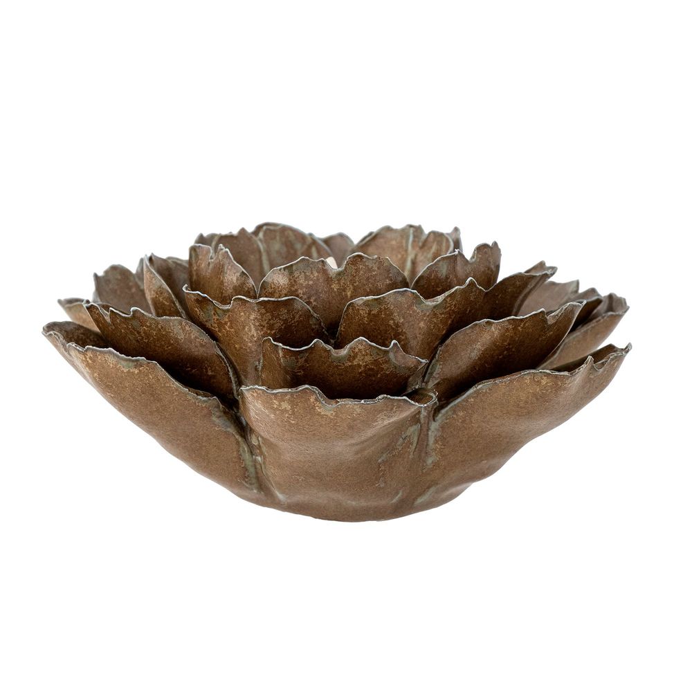 Candlesticks and candle holders - Irisa Votive, Brown, Stoneware - BLOOMINGVILLE MULTIBRAND HOUSE