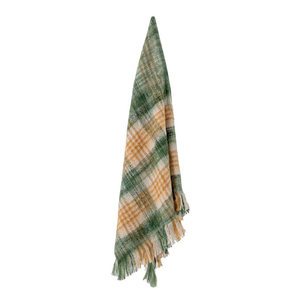 Throw blankets - Baloo Throw, Green, Acrylic - CREATIVE COLLECTION