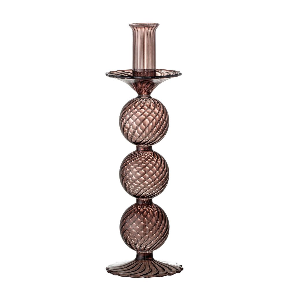 Bougeoirs et photophores - Daq Bougeoir, Violet, Verre - BLOOMINGVILLE MULTIBRAND HOUSE