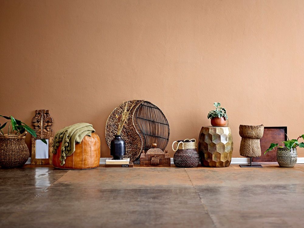 Boîtes de rangement  - Barin Boîte avec couvercle, Marron, Mango  - CREATIVE COLLECTION