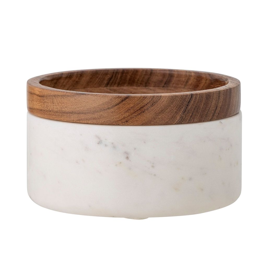 Boîtes de conservation - Fenella Cruche avec couvercle , Blanc, Marbre - CREATIVE COLLECTION