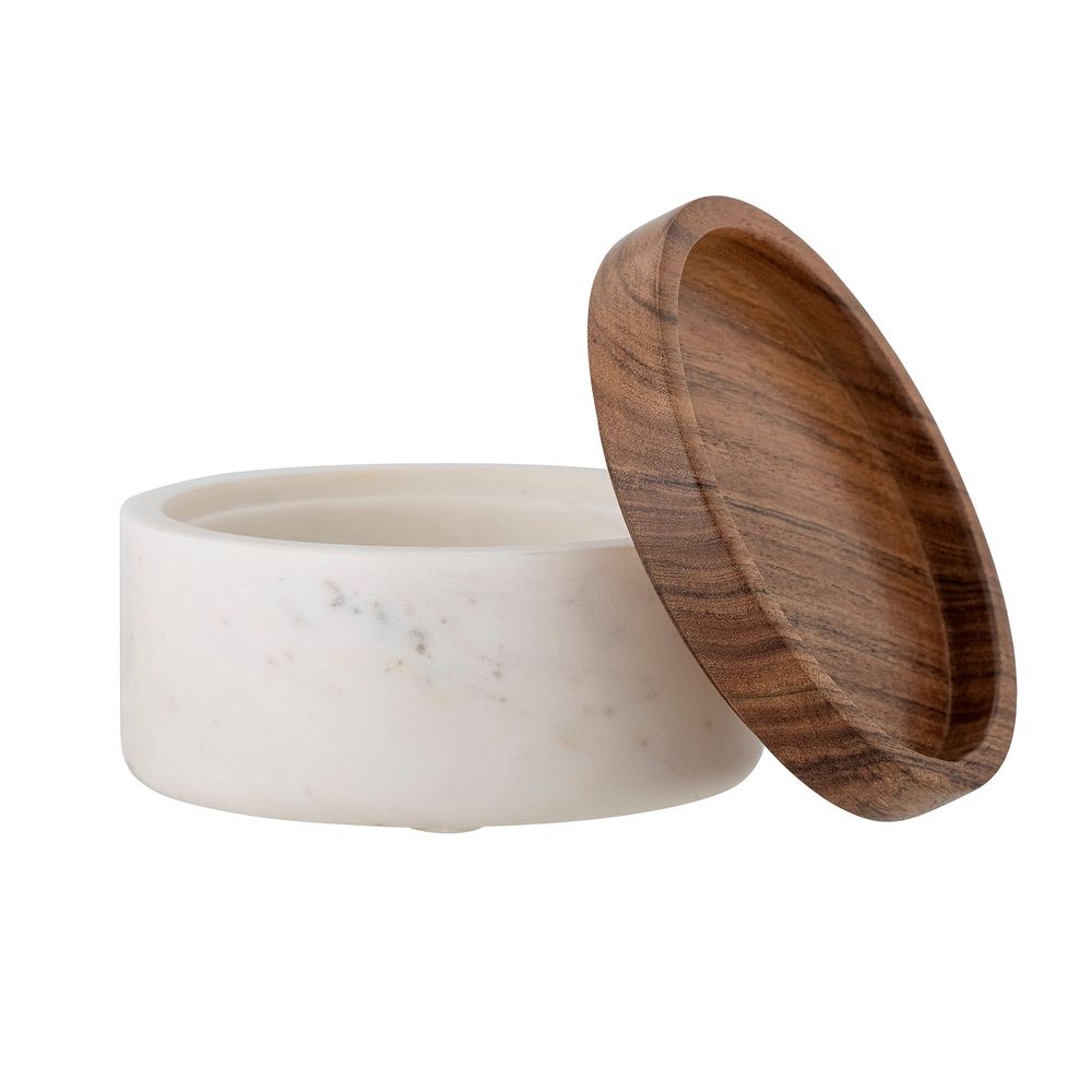 Boîtes de conservation - Fenella Cruche avec couvercle , Blanc, Marbre - CREATIVE COLLECTION