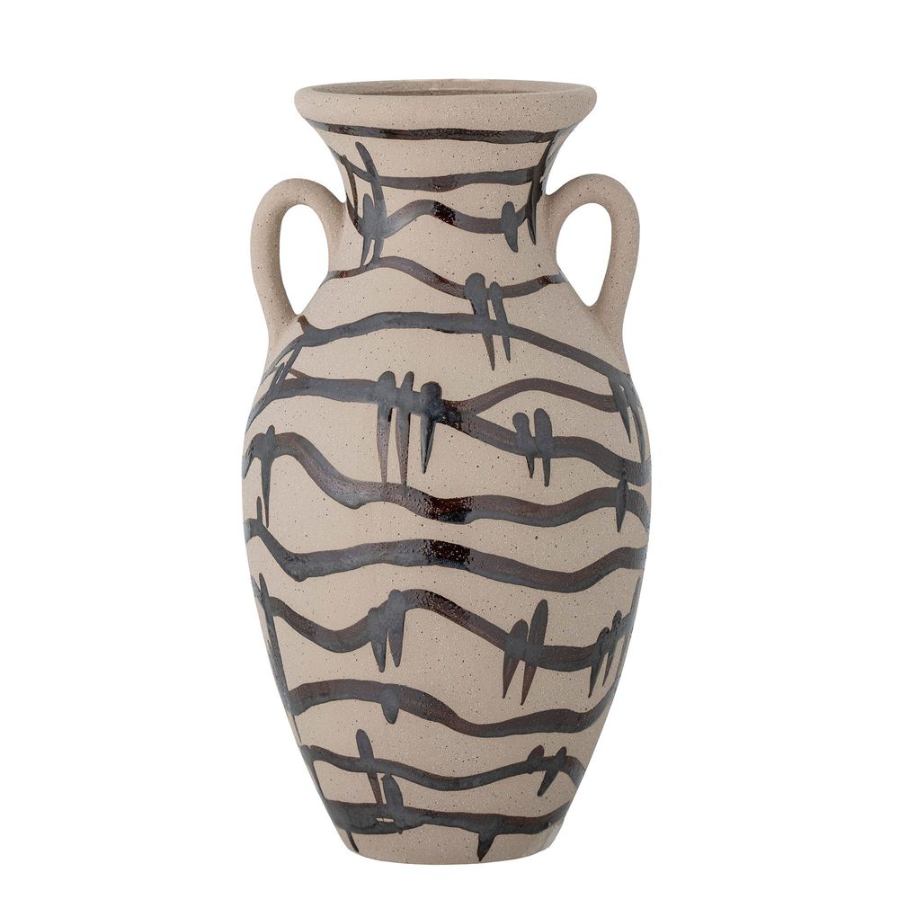 Vases - Ohana Vase, Black, Stoneware  - BLOOMINGVILLE MULTIBRAND HOUSE