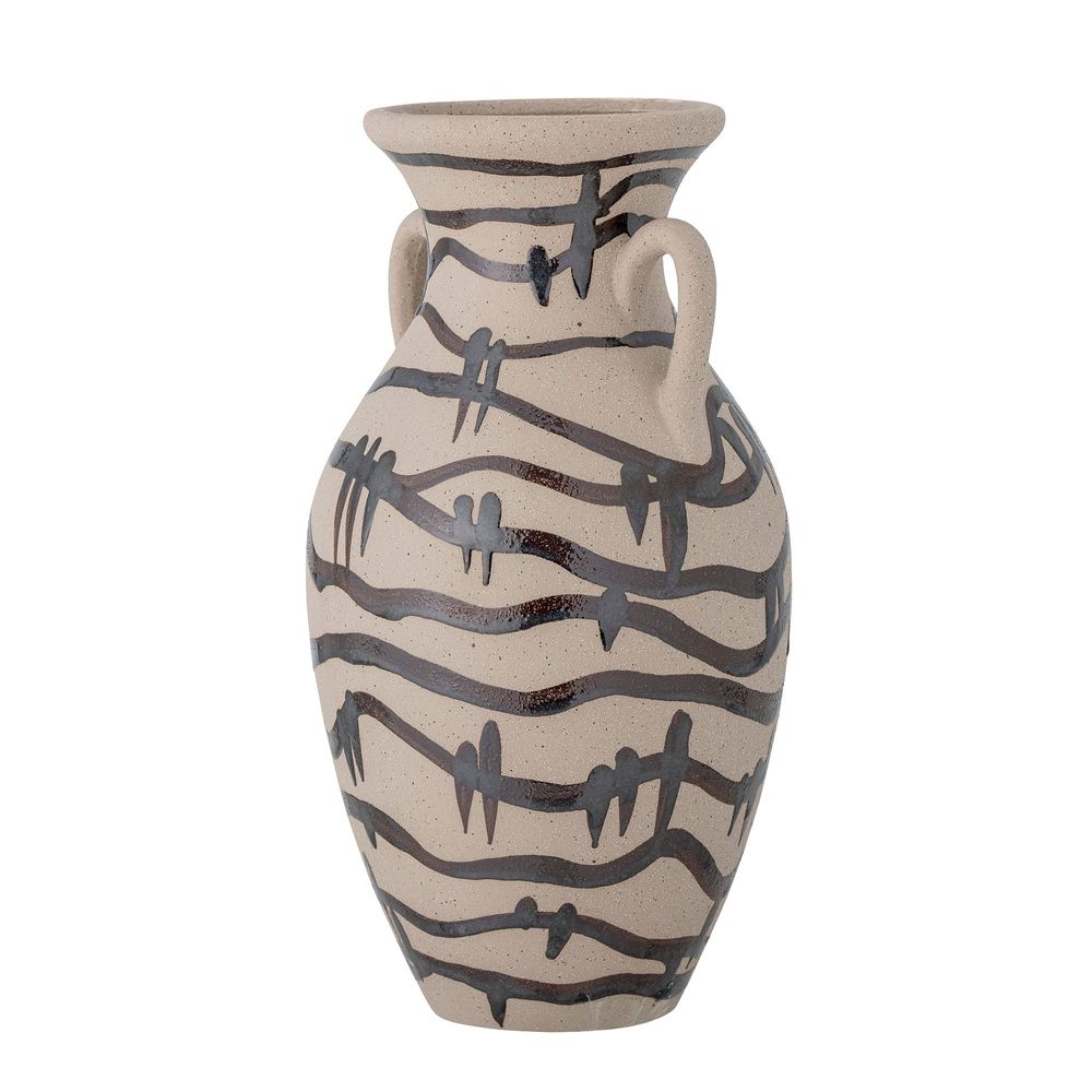 Vases - Ohana Vase, Black, Stoneware  - BLOOMINGVILLE MULTIBRAND HOUSE