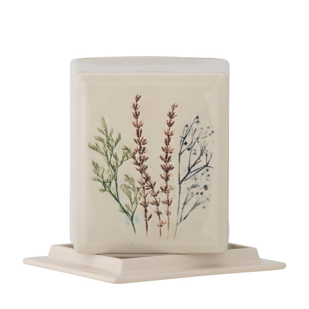 Couverts & ustensiles de cuisine - Bea Boîte à beurre, Nature, Grès - BLOOMINGVILLE MULTIBRAND HOUSE