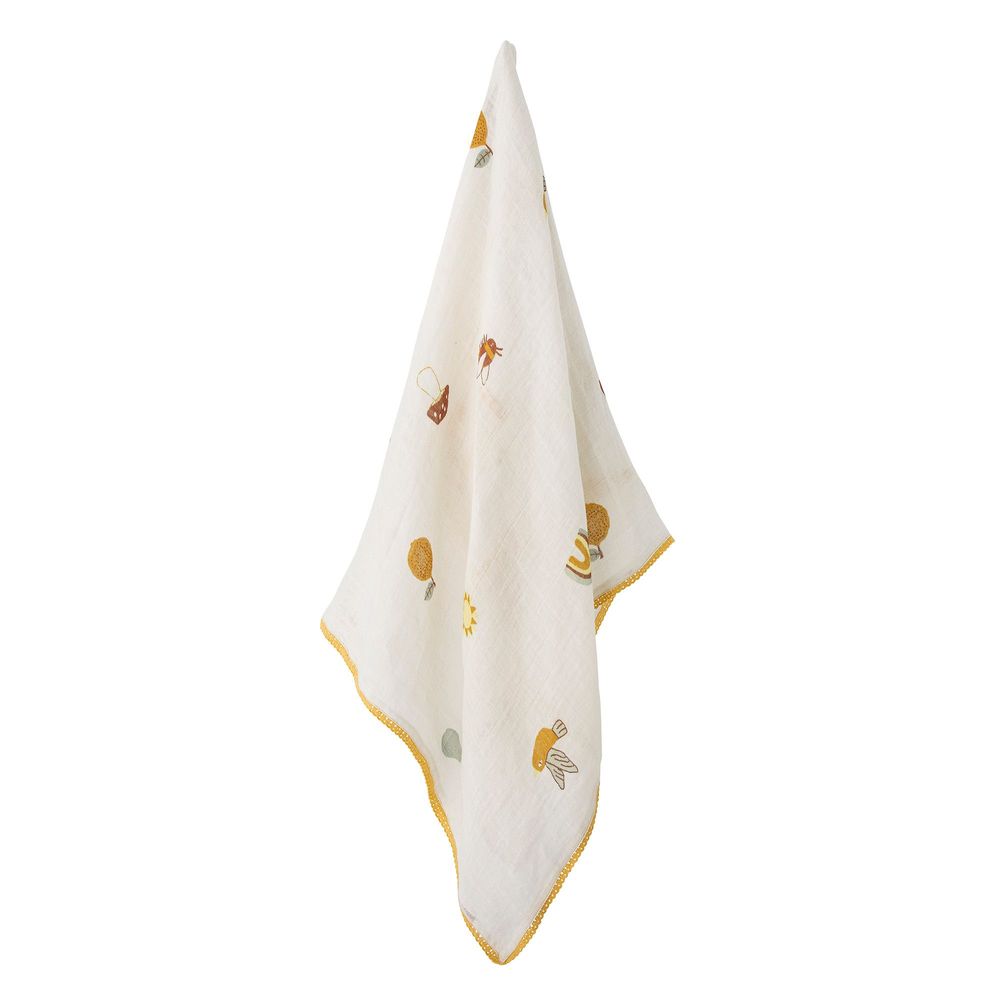 Accessoires pour puériculture - Agnes Couverture, Blanc, Coton - BLOOMINGVILLE MINI