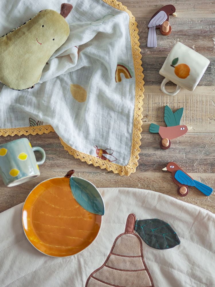 Accessoires pour puériculture - Agnes Couverture, Blanc, Coton - BLOOMINGVILLE MINI