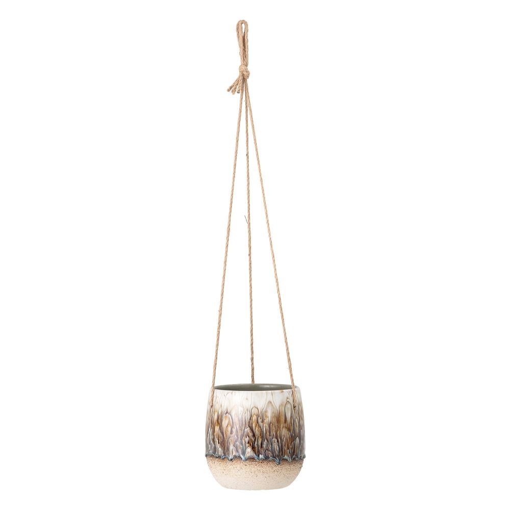 Flower pots - Rezan Flowerpot, Hanging, Nature, Stoneware  - BLOOMINGVILLE MULTIBRAND HOUSE
