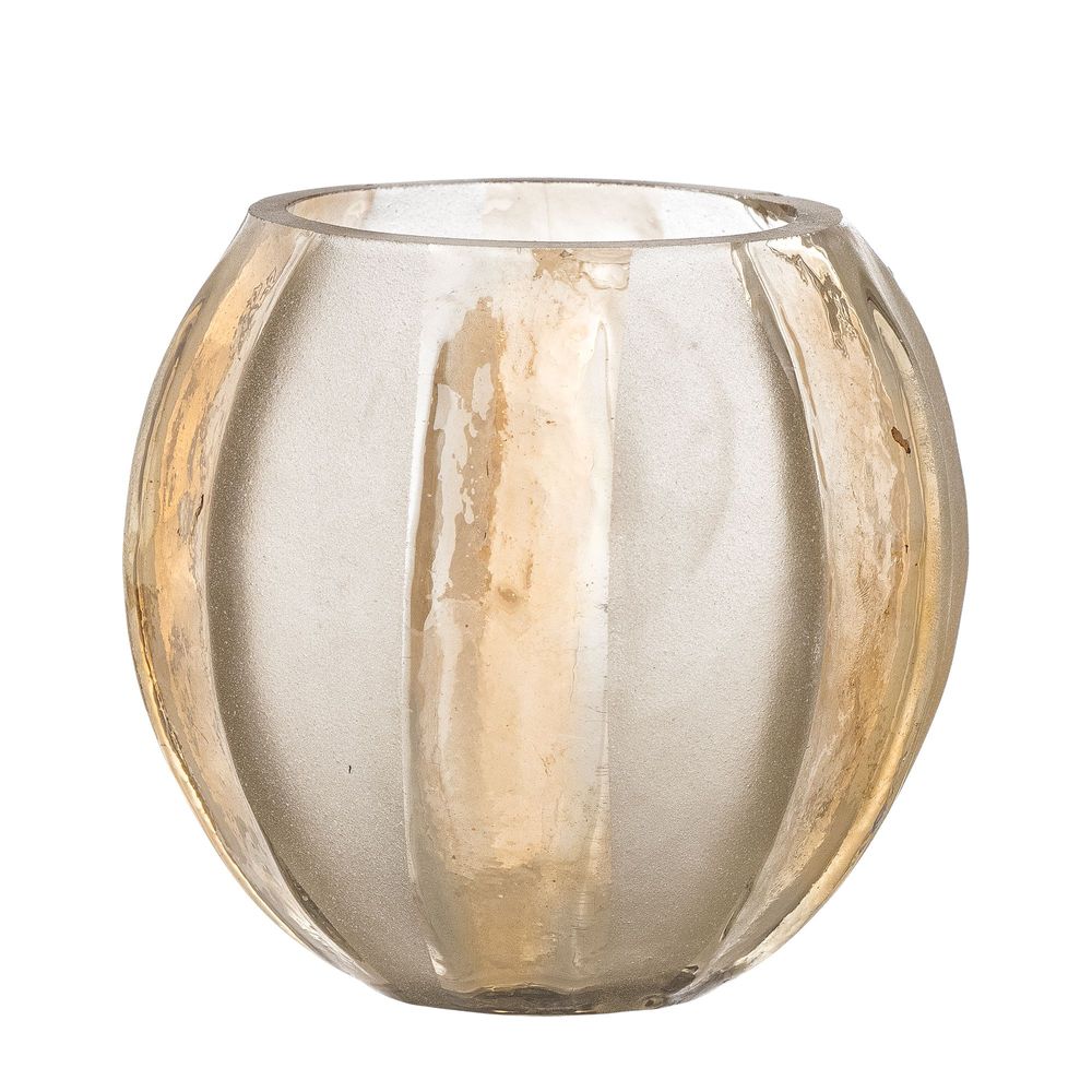 Candlesticks and candle holders - Felisia Votive, Gold, Recycled Glass - BLOOMINGVILLE MULTIBRAND HOUSE