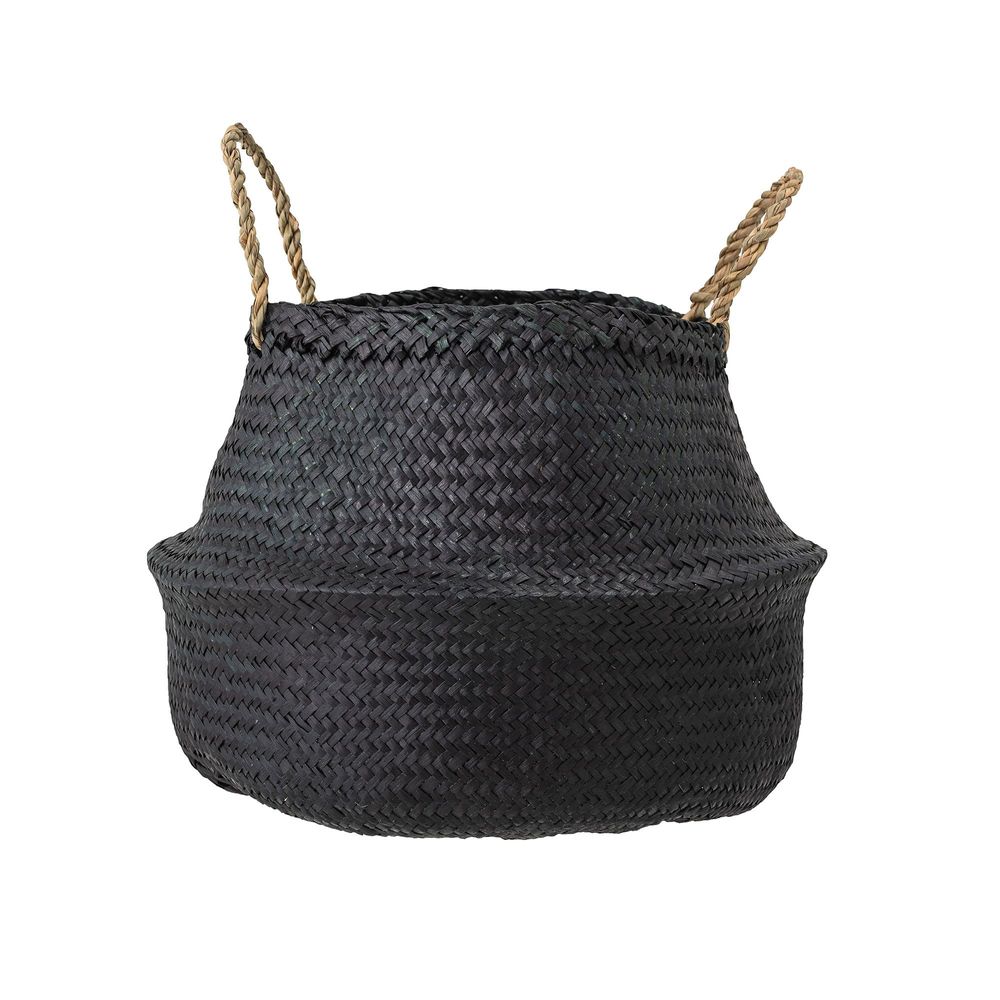Shopping baskets - Floria Basket, Black, Seagrass - BLOOMINGVILLE MULTIBRAND HOUSE