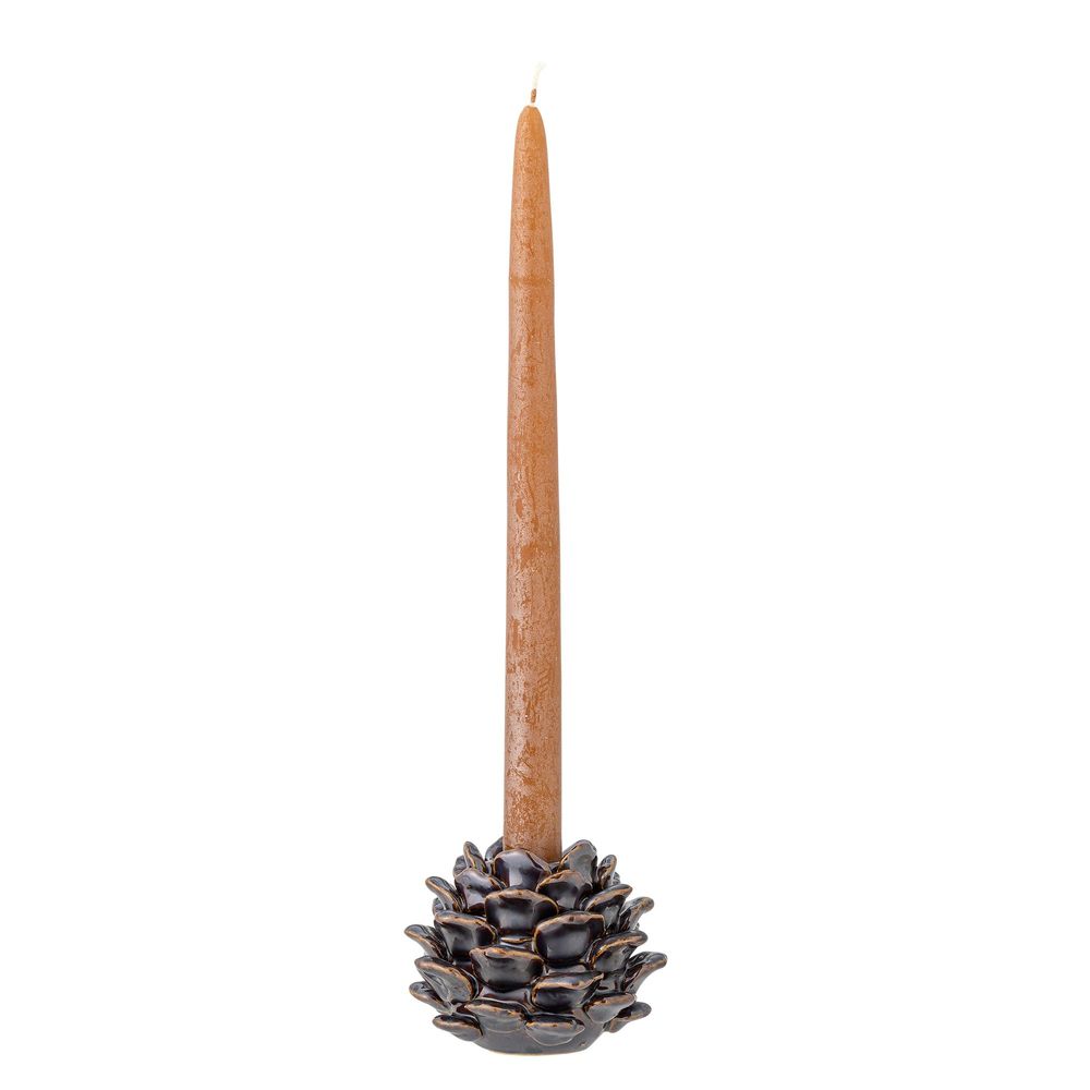 Bougeoirs et photophores - Pine Bougeoir, Marron, Grès - BLOOMINGVILLE MULTIBRAND HOUSE