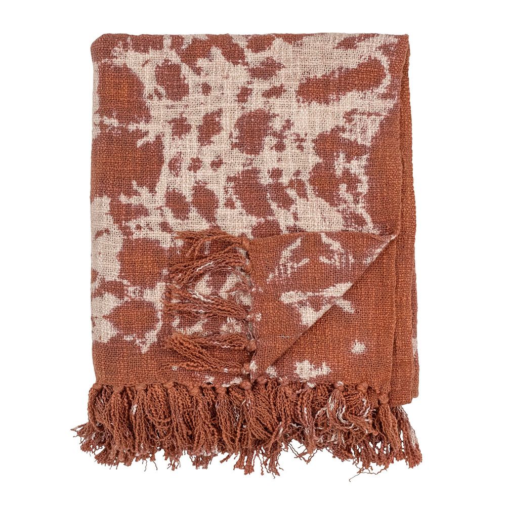 Throw blankets - Giuseppa Throw, Brown, Cotton - CREATIVE COLLECTION