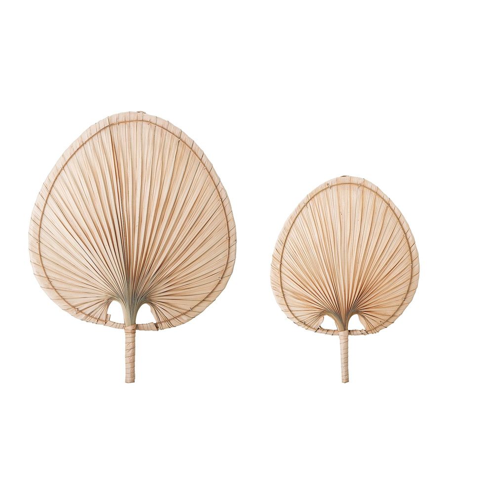 Autres décorations murales - Oumou Déco murale, Nature, Palm Leaf Set of 2 - BLOOMINGVILLE MULTIBRAND HOUSE