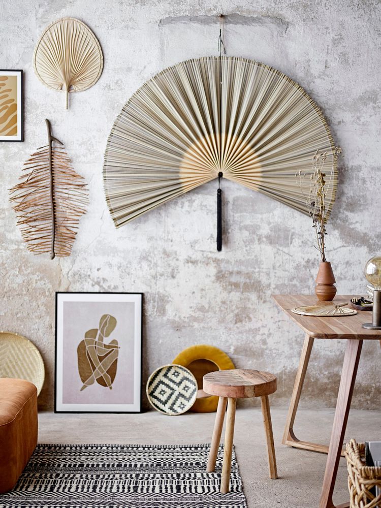 Autres décorations murales - Oumou Déco murale, Nature, Palm Leaf Set of 2 - BLOOMINGVILLE MULTIBRAND HOUSE
