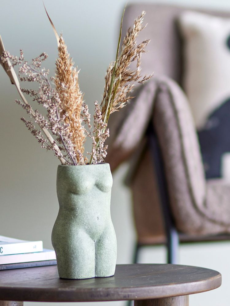Vases - Emeli Vase déco, Verte, Terre cuite - BLOOMINGVILLE MULTIBRAND HOUSE