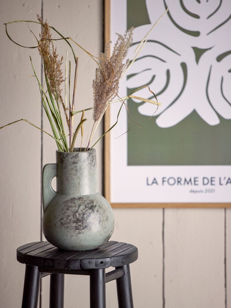 Vases - Tias Vase, Grey, Ceramic - BLOOMINGVILLE MULTIBRAND HOUSE