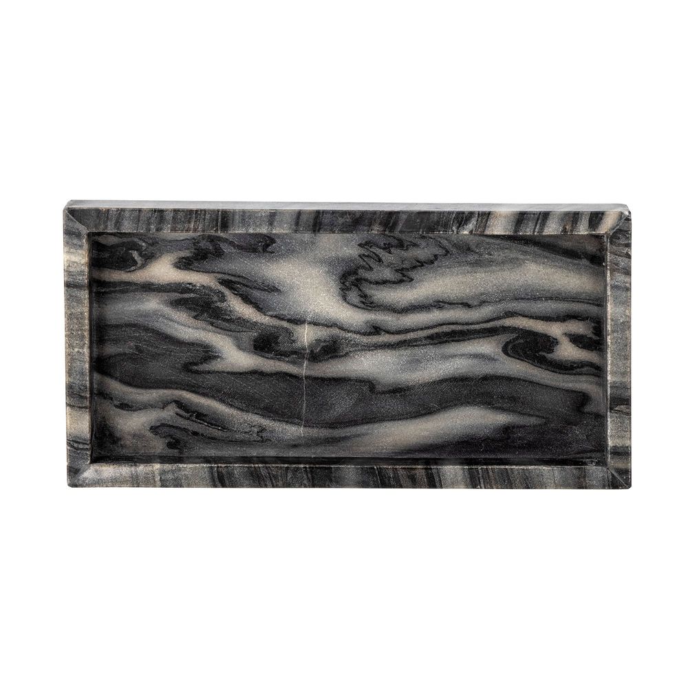 Plateaux - Feliza Plateau, Gris, Marbre - BLOOMINGVILLE MULTIBRAND HOUSE
