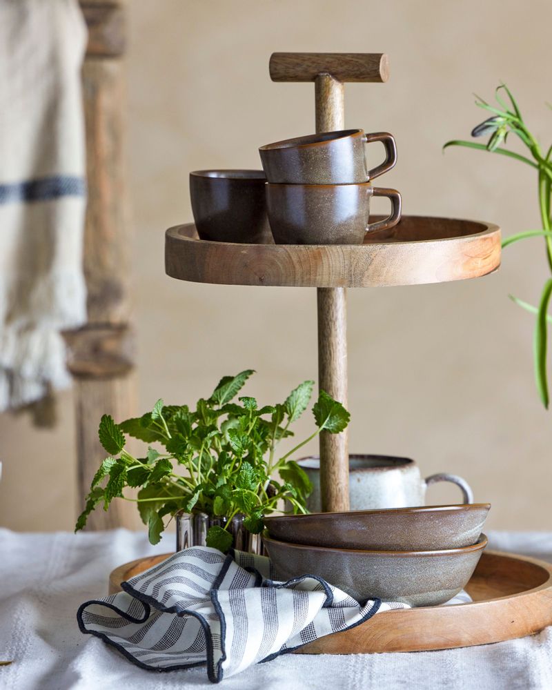 Plateaux - Bille tagère, Nature, Mango - BLOOMINGVILLE MULTIBRAND HOUSE