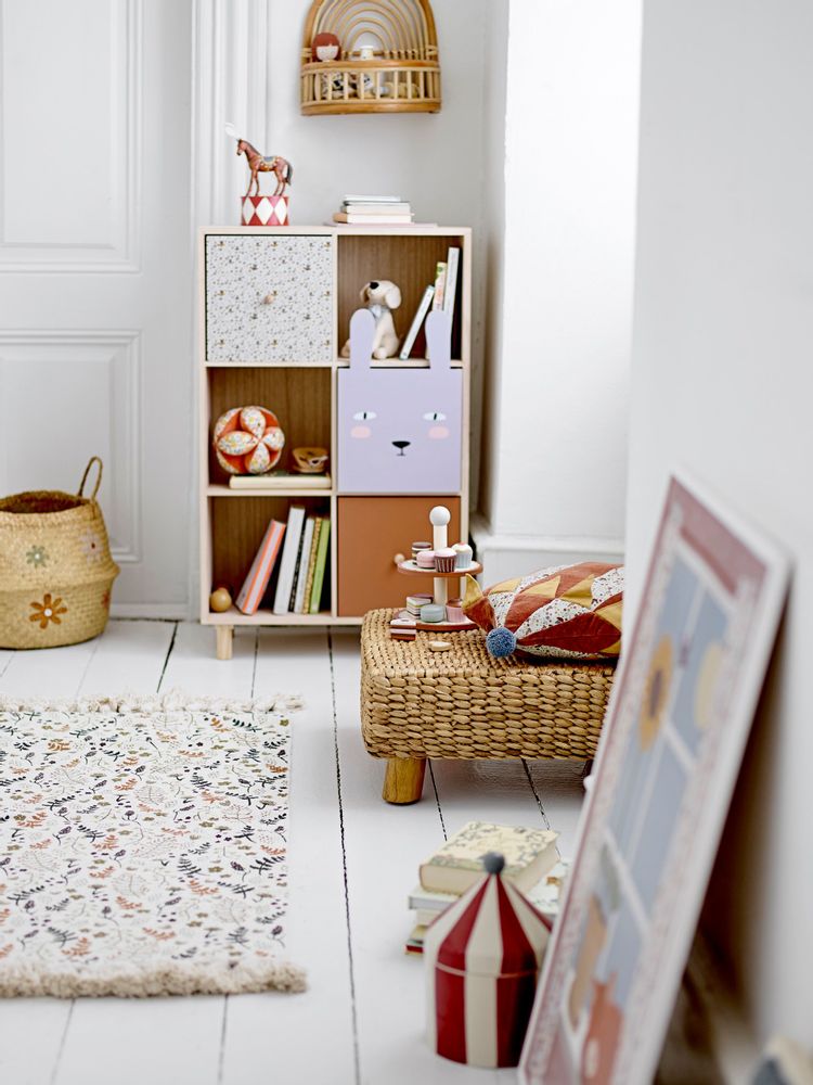 Autres décorations murales - Nuala Illustration avec cadre, Blanc, Pin - BLOOMINGVILLE MINI
