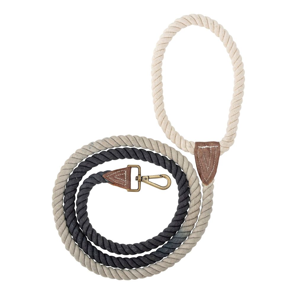 Accessoires animaux - Ceylan Laisse pour chien, Noir, Coton - BLOOMINGVILLE MULTIBRAND HOUSE