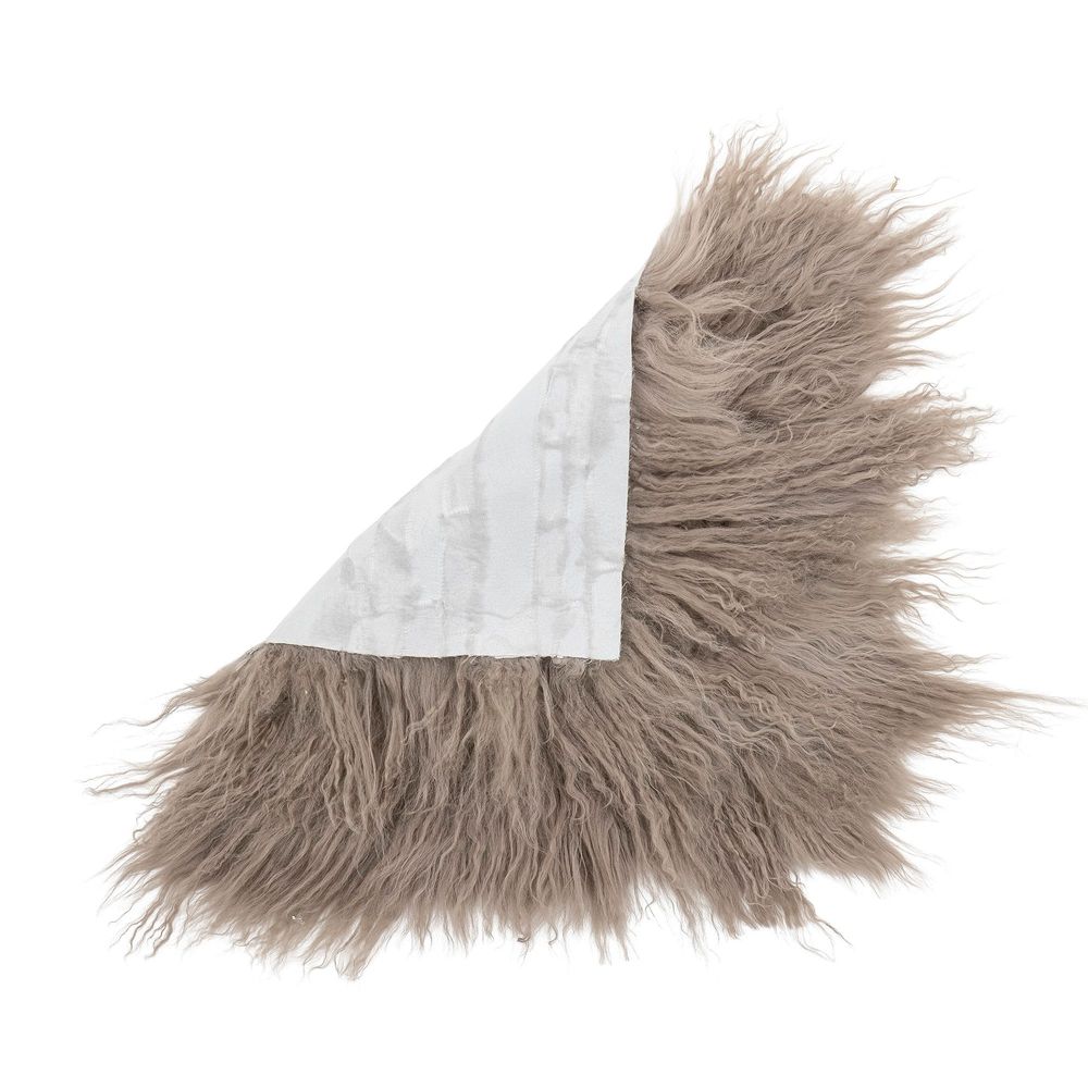 Fabrics - Hilma Seat Pad, Grey, Lambskin Tibetian - BLOOMINGVILLE