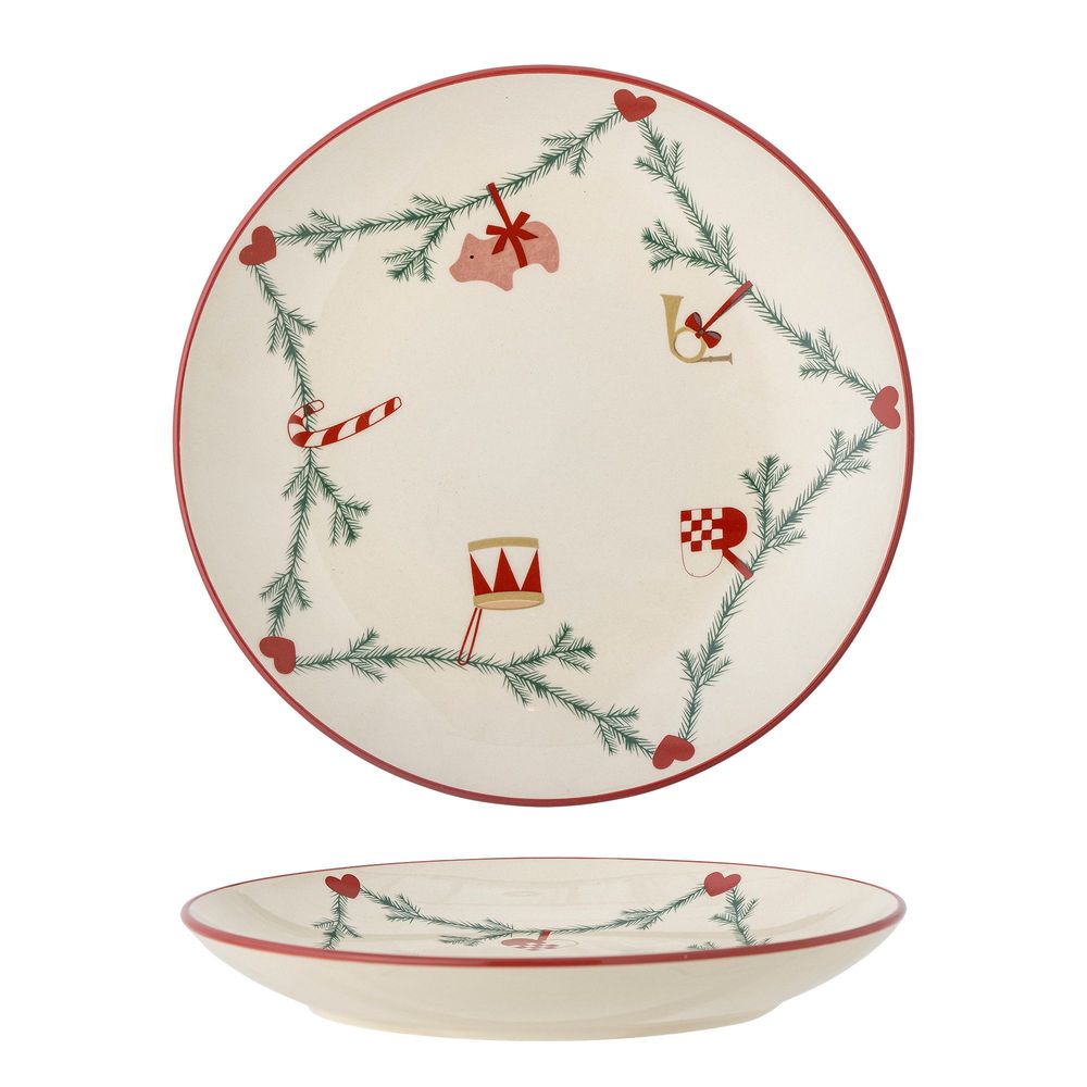 Everyday plates - Yule Plate, Nature, Stoneware  - BLOOMINGVILLE MULTIBRAND HOUSE