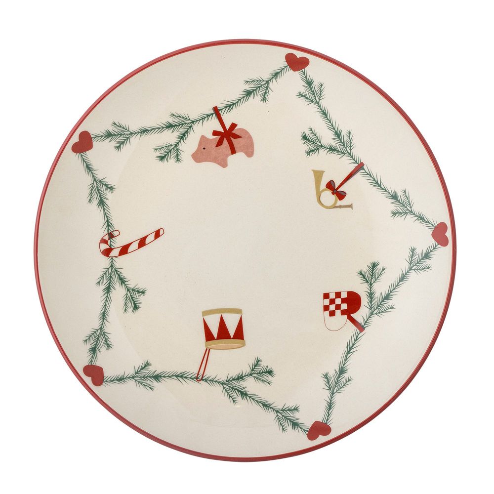 Everyday plates - Yule Plate, Nature, Stoneware  - BLOOMINGVILLE MULTIBRAND HOUSE