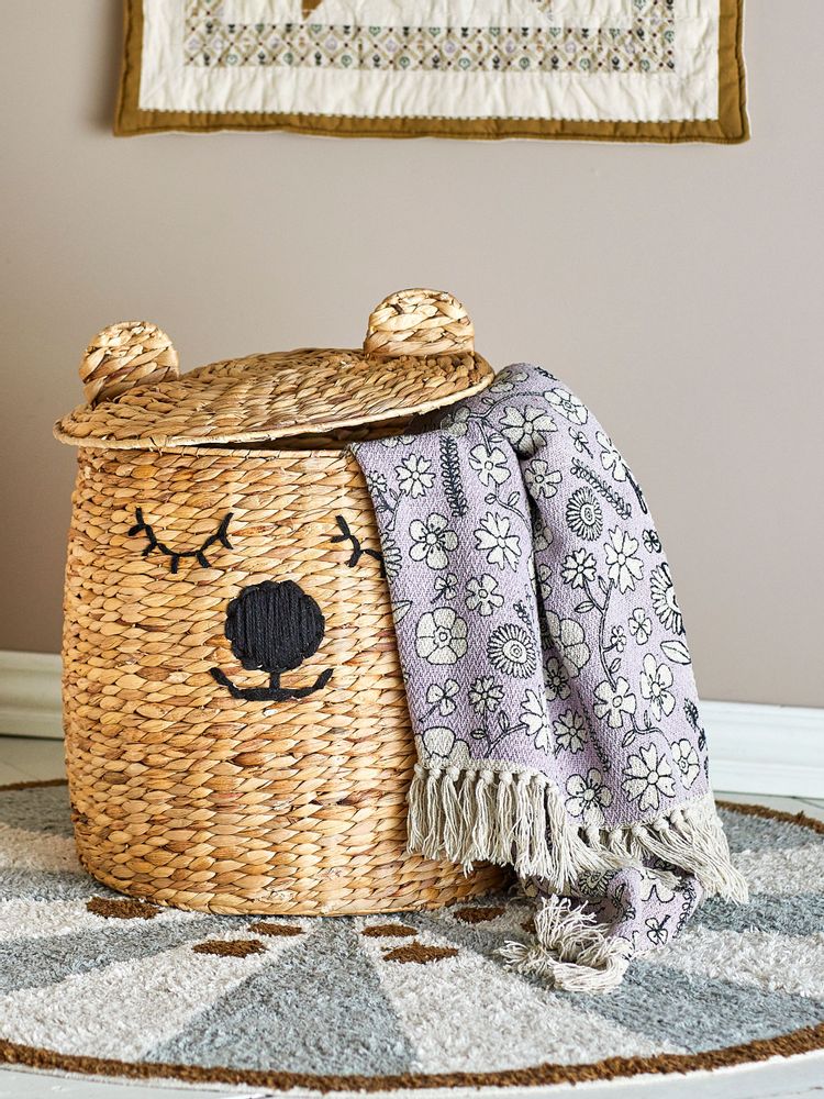 Plaids - Salli Plaid, Violet, Coton recyclé - BLOOMINGVILLE MINI