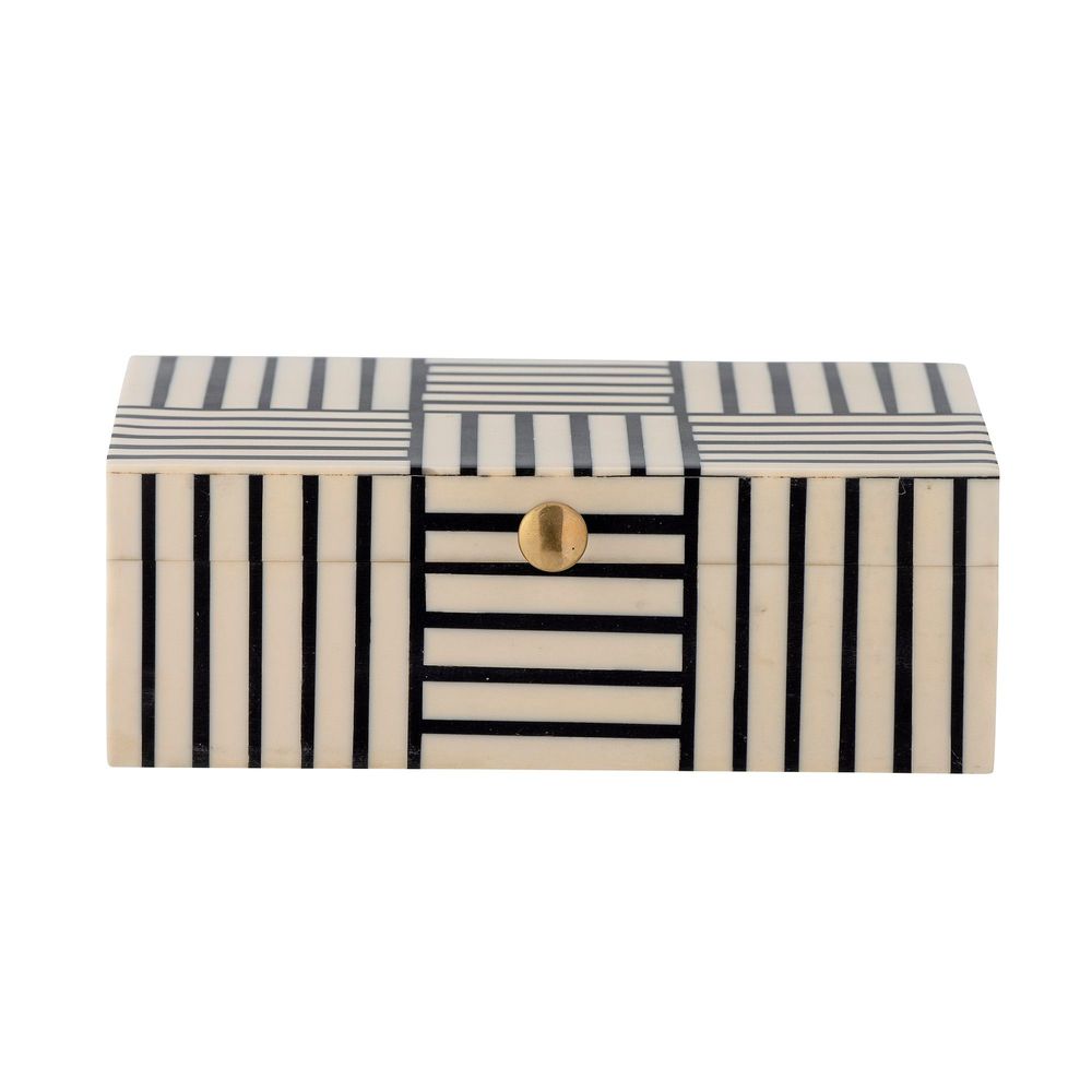 Storage boxes - Neoma Box w/Lid, Black, Resin - BLOOMINGVILLE MULTIBRAND HOUSE