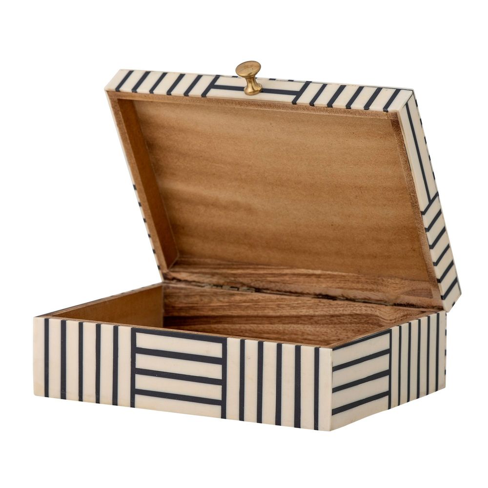 Storage boxes - Neoma Box w/Lid, Black, Resin - BLOOMINGVILLE MULTIBRAND HOUSE