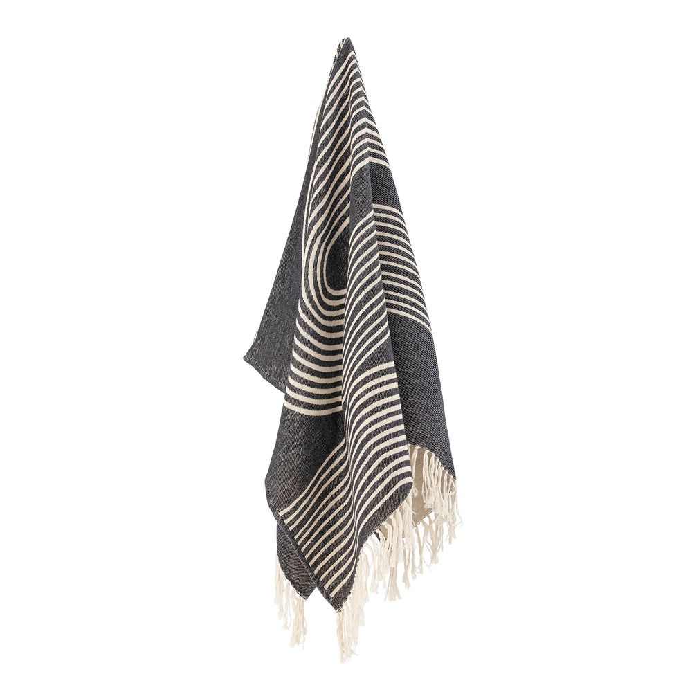 Throw blankets - Anek Throw, Black, Cotton - BLOOMINGVILLE MULTIBRAND HOUSE