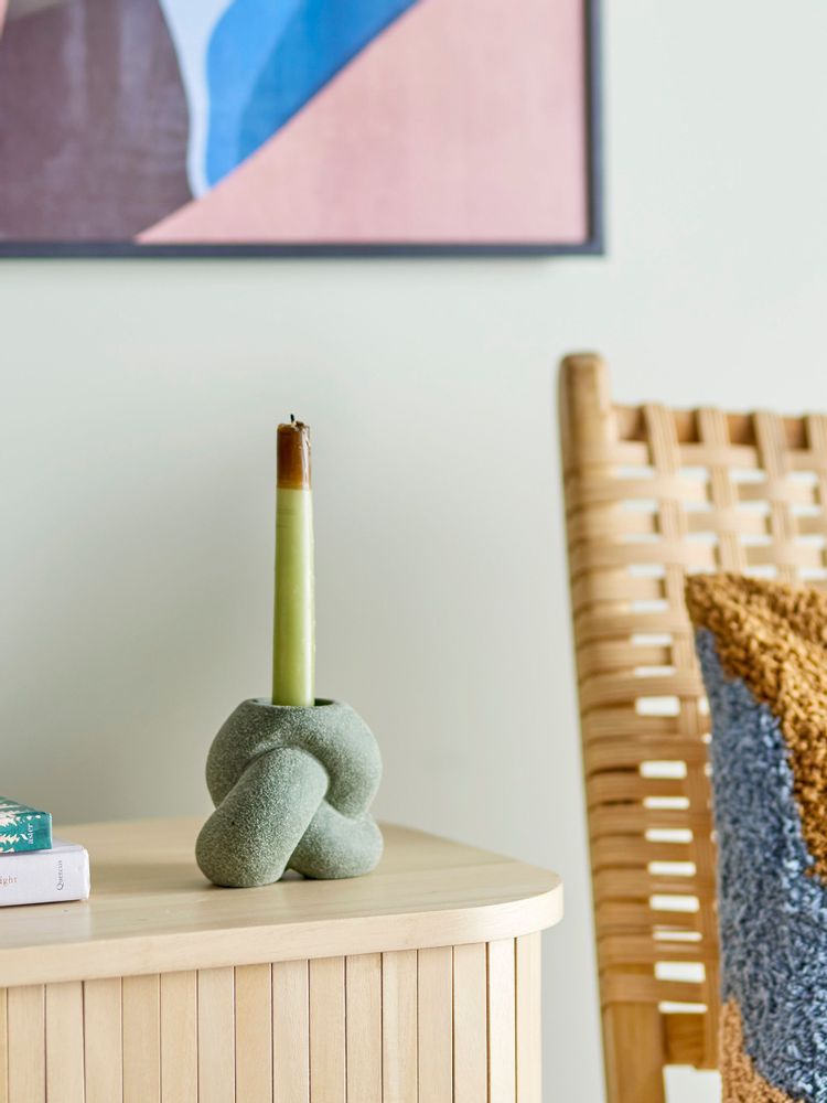 Candlesticks and candle holders - Tangle Votive & Candle Holder, Green, Stoneware  - BLOOMINGVILLE MULTIBRAND HOUSE