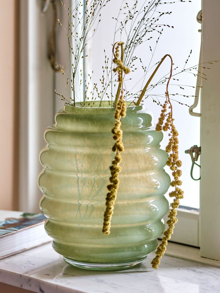 Vases - Saihah Vase, Verte, Verre - BLOOMINGVILLE MULTIBRAND HOUSE