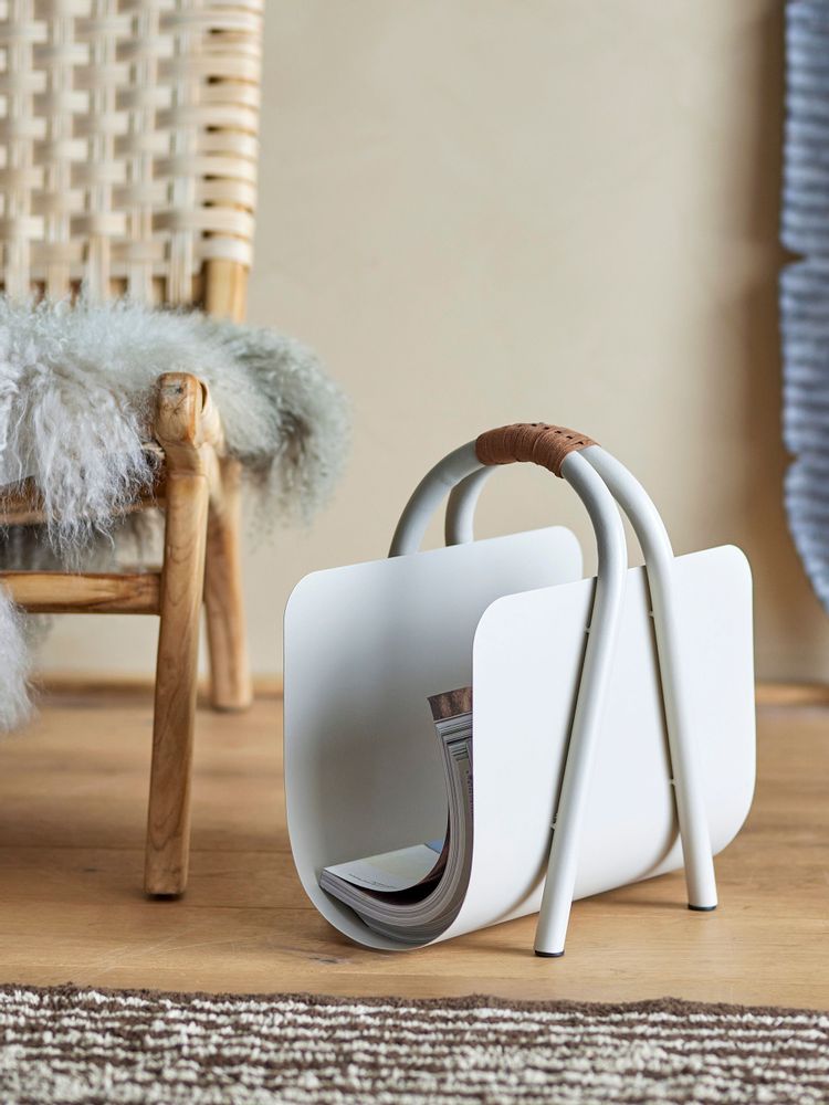 Storage boxes - Eton Magazine Holder, Nature, Metal  - BLOOMINGVILLE MULTIBRAND HOUSE
