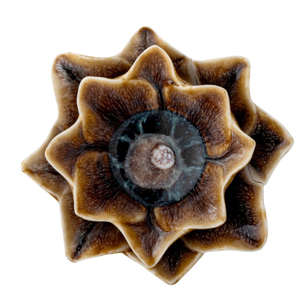 Bougeoirs et photophores - Dinah Photophore, Marron, Grès - CREATIVE COLLECTION